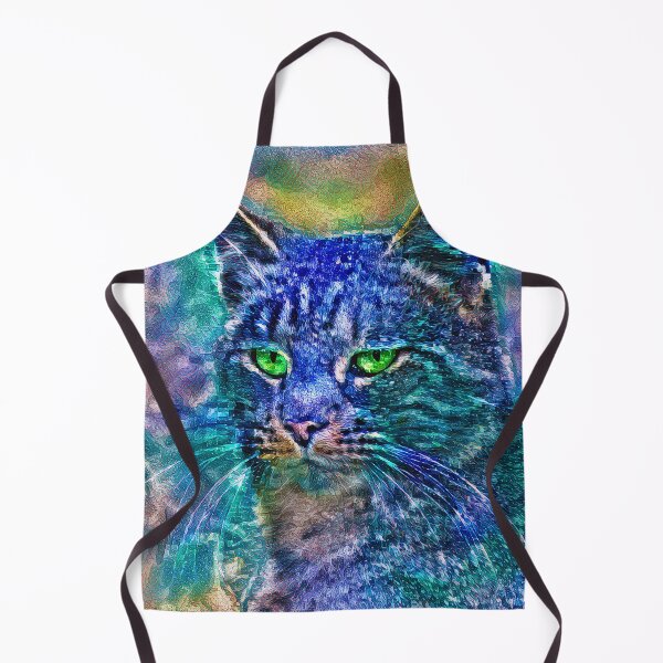 Item preview, Artificial neural style Blue cat avatar designed and sold by blackhalt.