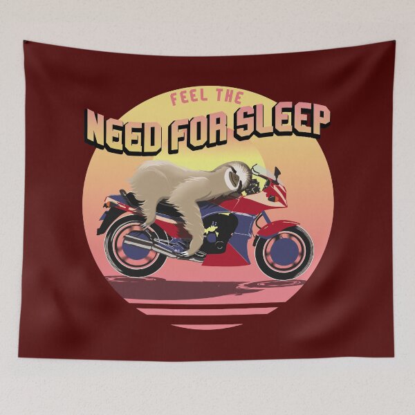 Item preview, I Feel The Need For Sleep | Sloth Speed Funny Pun Quote designed and sold by TMBTM.