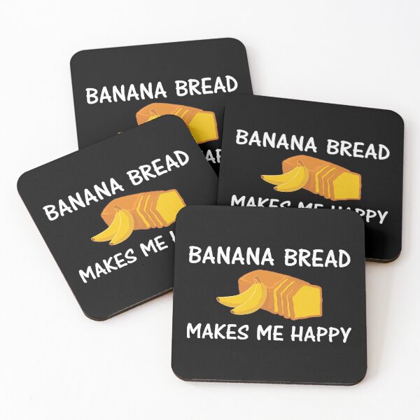 Item preview, Banana Bread Makes Me Happy Funny Baking graphic designed and sold by jakehughes2015.