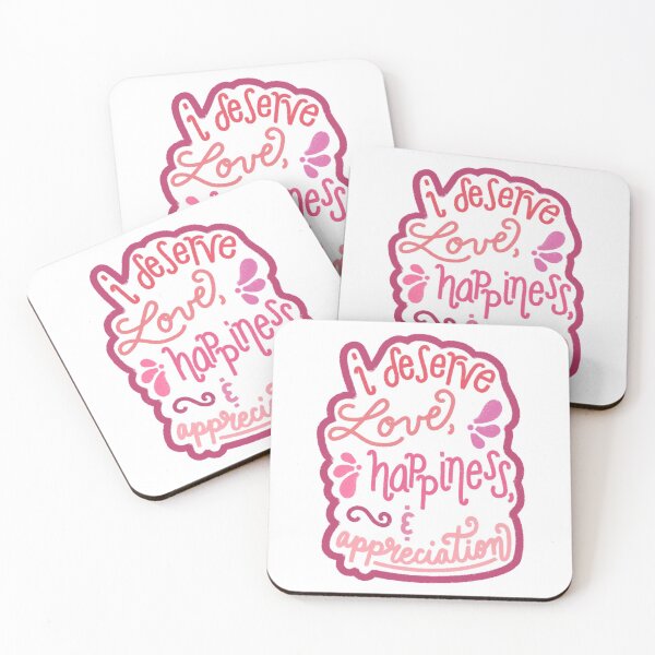 Item preview, I Deserve Love, Happiness, and Appreciation - Outline designed and sold by Sam Meng.