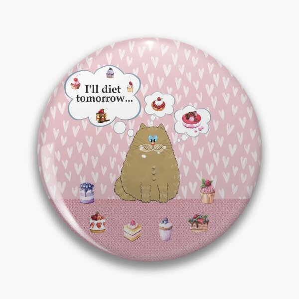 Item preview, I'll diet tomorrow - pink - designed and sold by BrinaBruno.