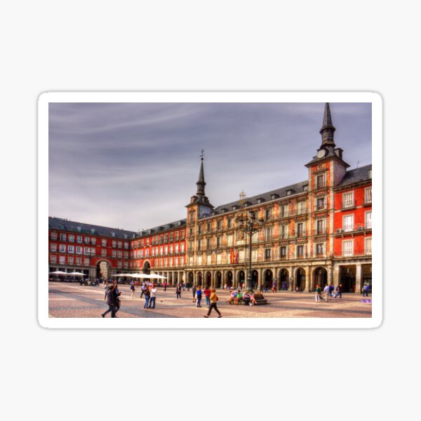 Madrid Spain Plaza Mayor Plate Souvenir Souvenir Porcelain Gift