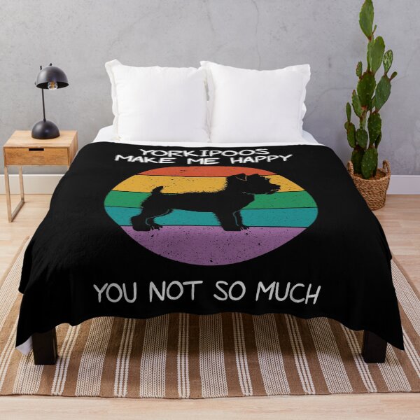 Item preview, Funny Dog Lover Yorkipoos Make Me Happy product designed and sold by jakehughes2015.