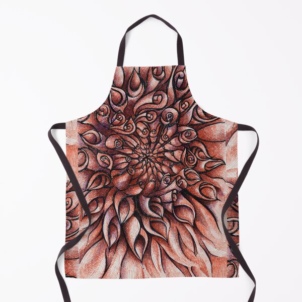 Item preview, Bitter Sweet- Dahlia flower drawing designed and sold by InkedFaithArt.