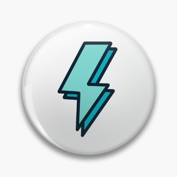 Item preview, Turquoise Lightning Bolt designed and sold by emsstickerart.