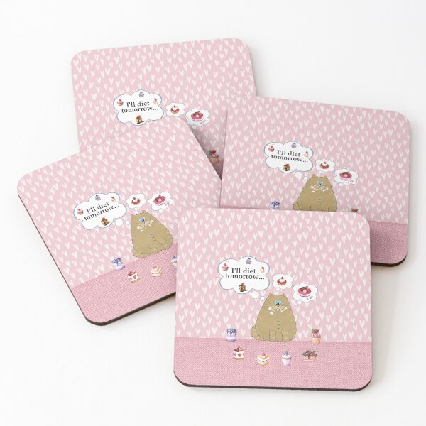Item preview, I'll diet tomorrow - pink - designed and sold by BrinaBruno.