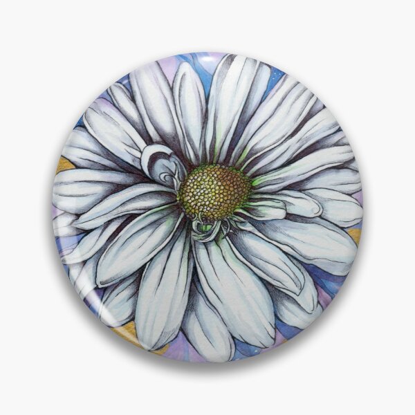 Item preview, Daisy-with gold accents (April birth flower) designed and sold by InkedFaithArt.
