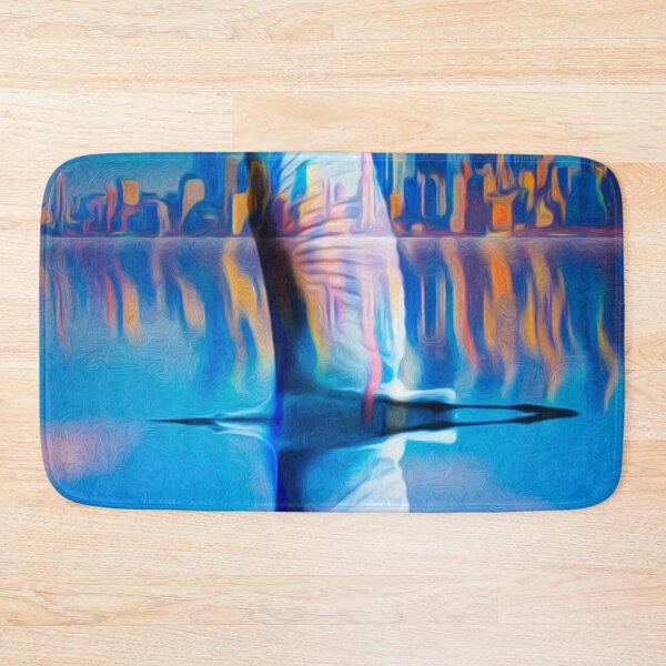 Item preview, City reflection with bird 026 09 08 2017 designed and sold by algirdasdesign.