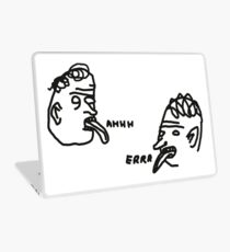 David Shrigley Stil "Ahhh" und "Errr" Illustrationen für Aufkleber Laptop Folie