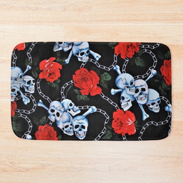 Item preview, Skull and Rose Pattern, Skull Print, Rose Print designed and sold by RougeAtelier.