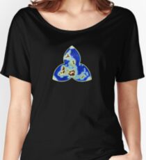 Tri-point World Map Women's Relaxed Fit T-Shirt
