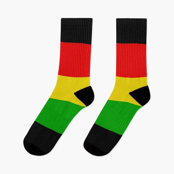 Item preview, Red Gold Green Black Striped Pattern designed and sold by PY Tees.