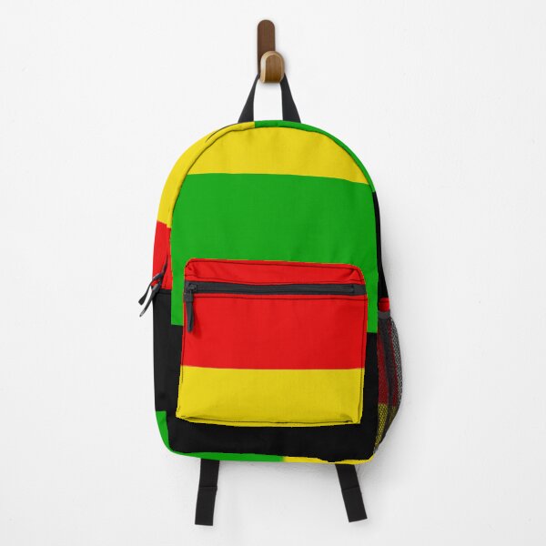 Item preview, Red Gold Green Black Striped Pattern designed and sold by PY Tees.