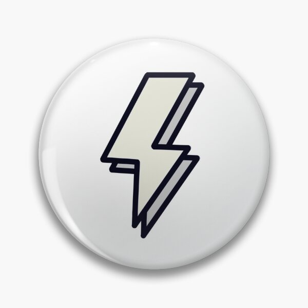 Item preview, Light Gray Lightning Bolt designed and sold by emsstickerart.
