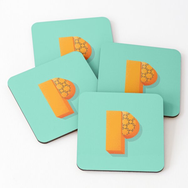 Item preview, P for pi (π) - Geometric pattern alphabet designed and sold by Marina Fujimori.