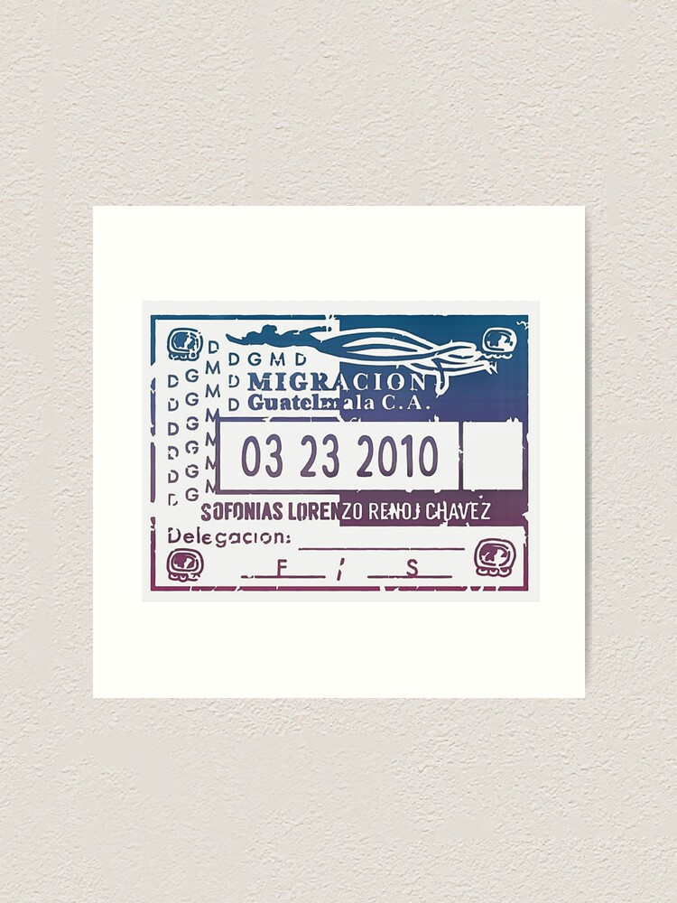 Guatemala City Passport Stamp