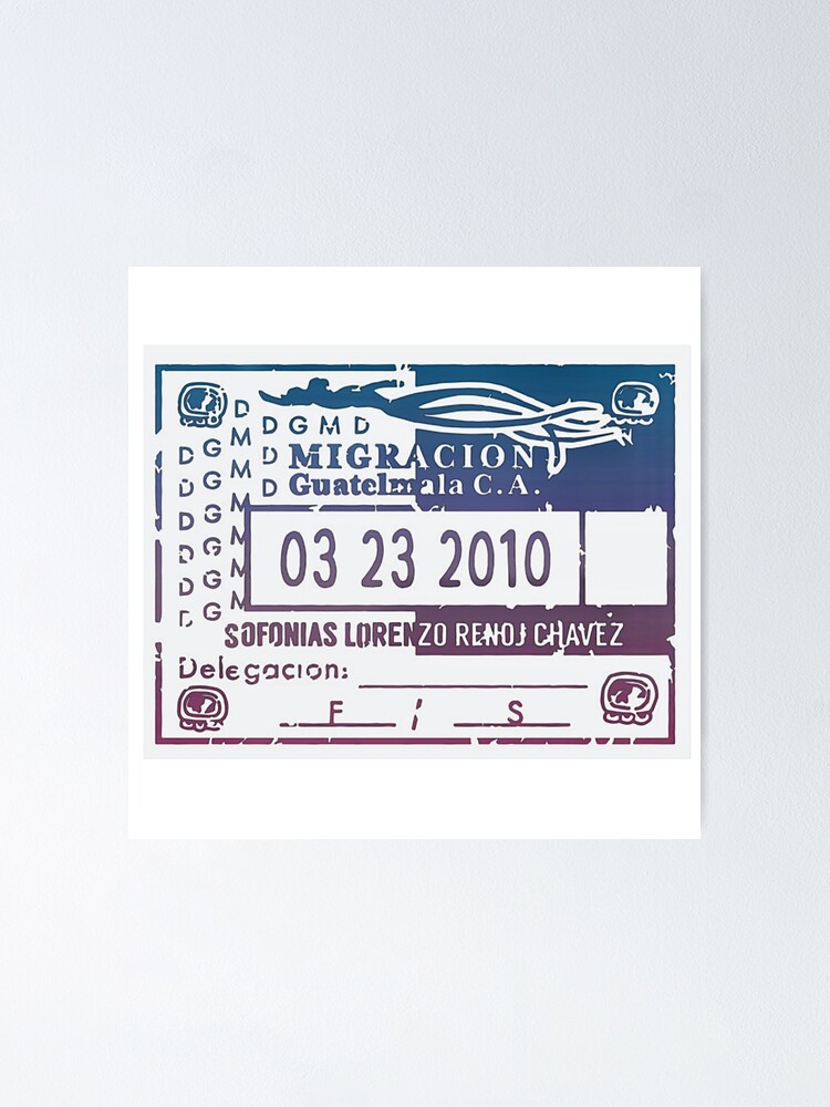 Guatemala City Passport Stamp | Poster
