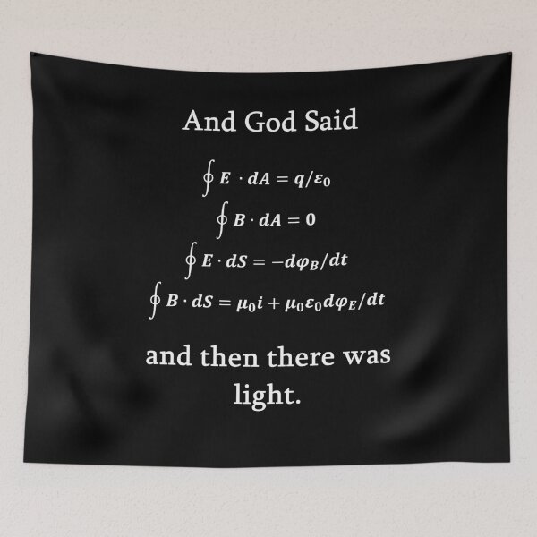 Item preview, Maxwell equations god light physics nerd science designed and sold by LeMuesch.
