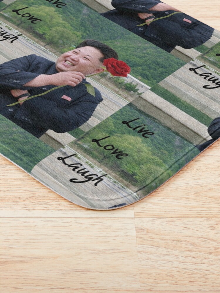"Kim Jong-un - Live Love Laugh" Bath Mat by Illusion20 ...