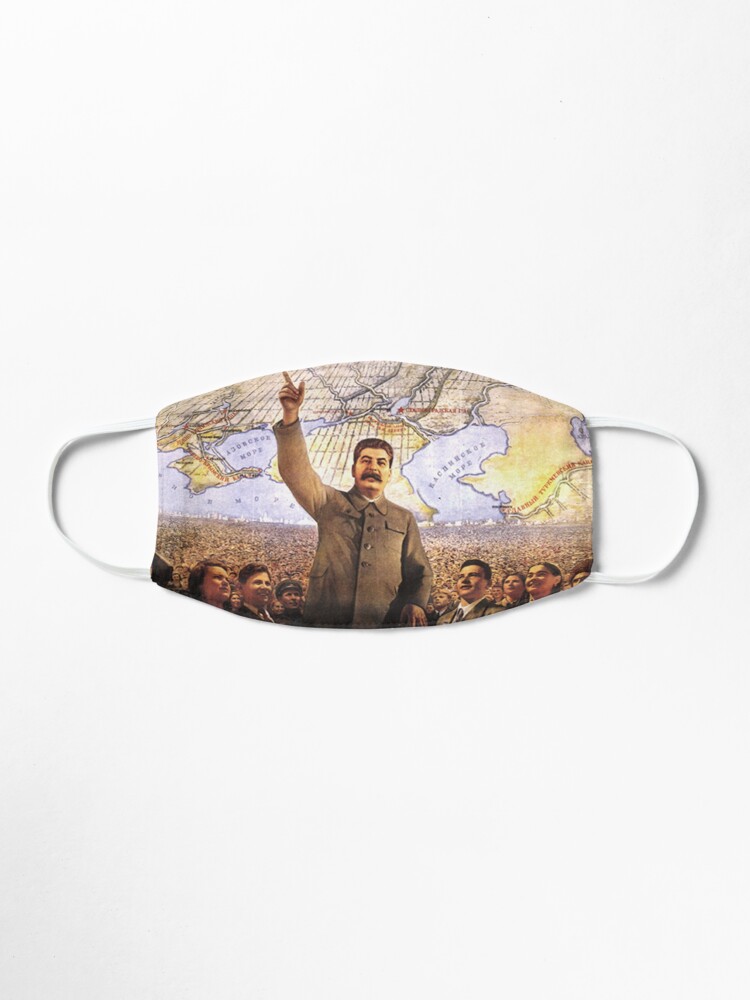Alternate view of Communism Poster. The Great Plan for the Transformation of Nature, великое преобразование природы, velikoye preobrazovaniye prirody Mask