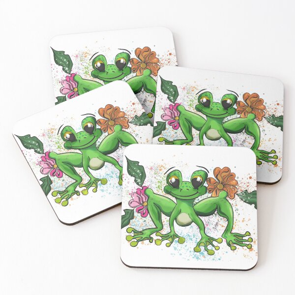 Item preview, Colourful Frog Illustration designed and sold by Created-by-SJ.