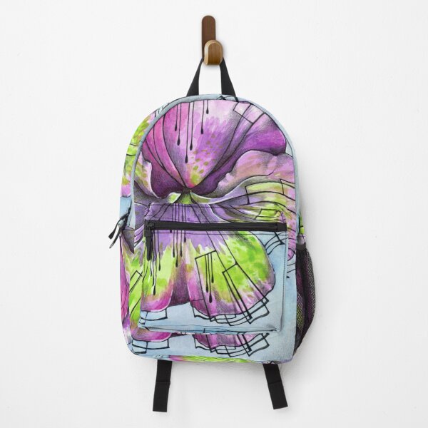 Item preview, Pansy flower in purple and green designed and sold by InkedFaithArt.