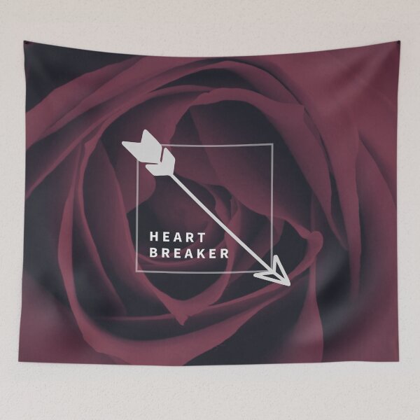 Item preview, Heart Breaker - Dark Red or Black Rose Arrow Square designed and sold by skykarrot.