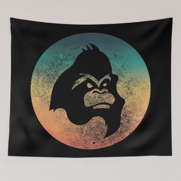 Item preview, Gorilla shilouette retro designed and sold by infleims.