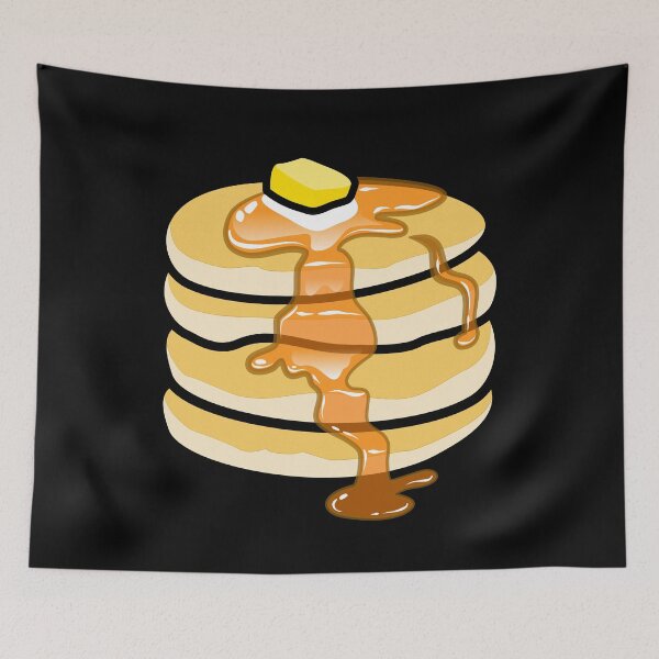 Item preview, Stack Pancakes on black background designed and sold by pablomendoza.