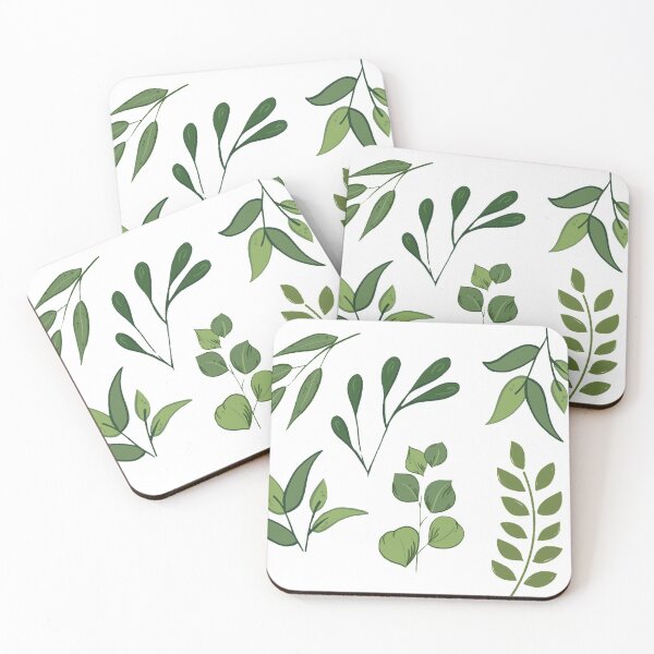 Item preview, Green leaves pattern designed and sold by priyankajustine.