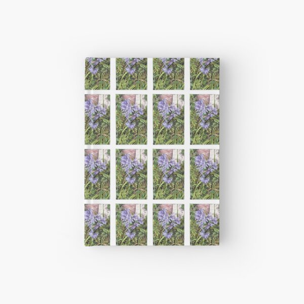 Purple Flowers Hardcover Journal