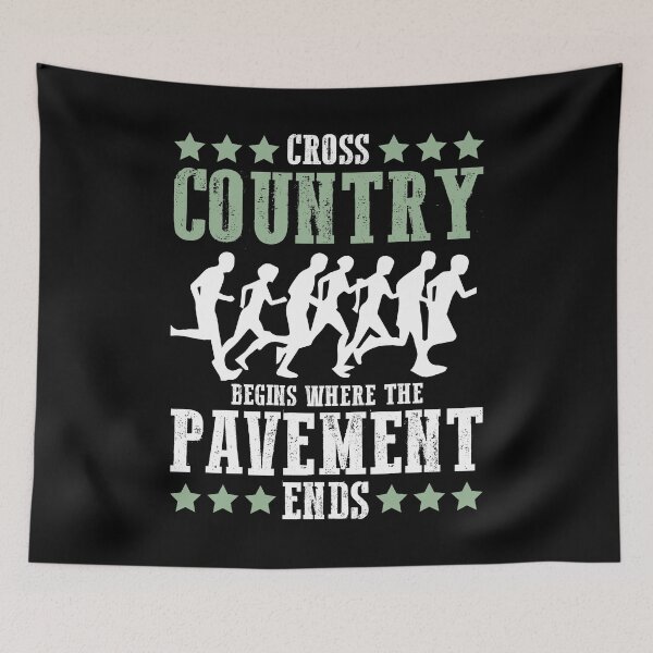 Item preview, Cross Country Begins Where The Pavement Ends designed and sold by MagicSD Designs.