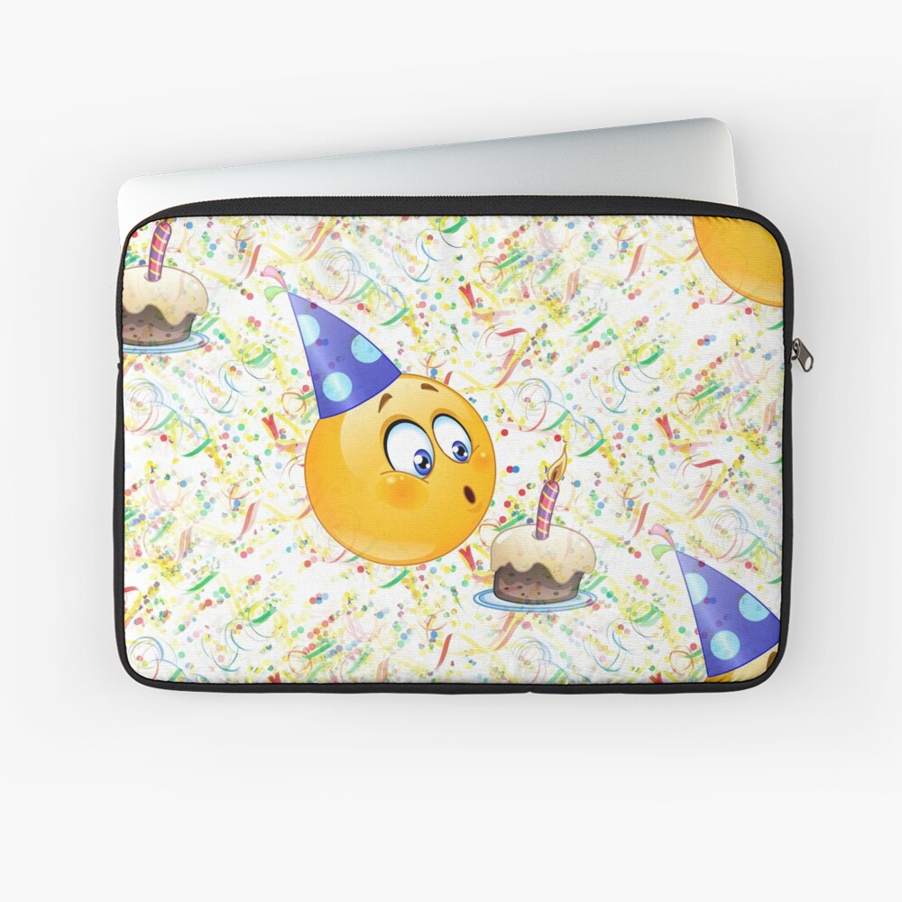 Coque Et Skin Adhesive Ipad Joyeux Anniversaire Emoji Par Gossiprag Redbubble