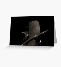 Black sword Greeting Card