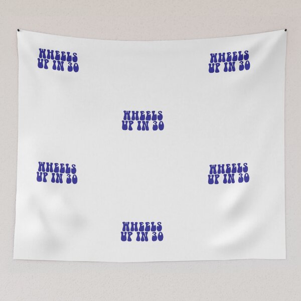 Item preview, Wheels Up In 30- Dark Blue designed and sold by ChelbyMoore.