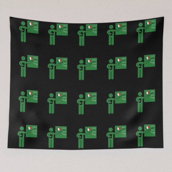 Item preview, Italian Teacher at the Blackboard designed and sold by garhoud.