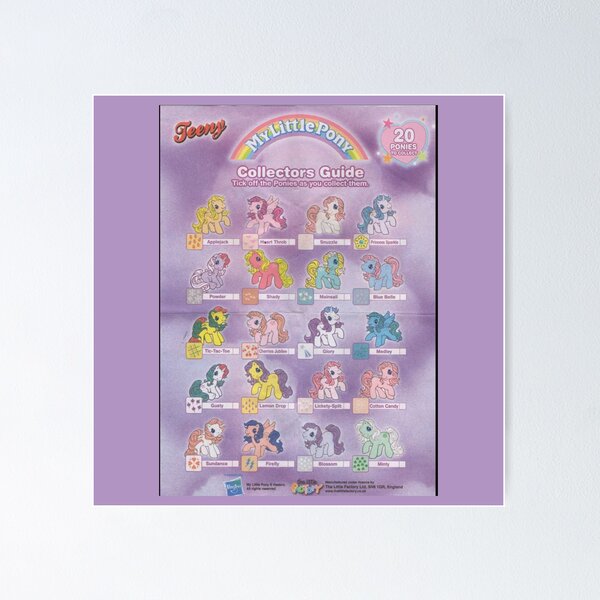 Item preview, My Little Pony Collector's Guide Print designed and sold by beao123.