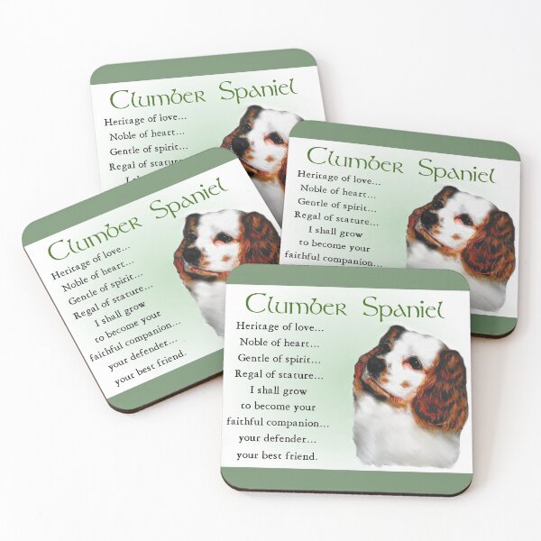 Item preview, Clumber Spaniel Puppy Love Art Gifts designed and sold by springdaleshops.