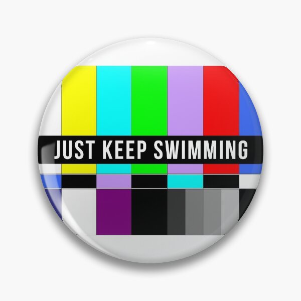 Item preview, Just Keep Swimming No Signal Old TV designed and sold by T-shirt For You.