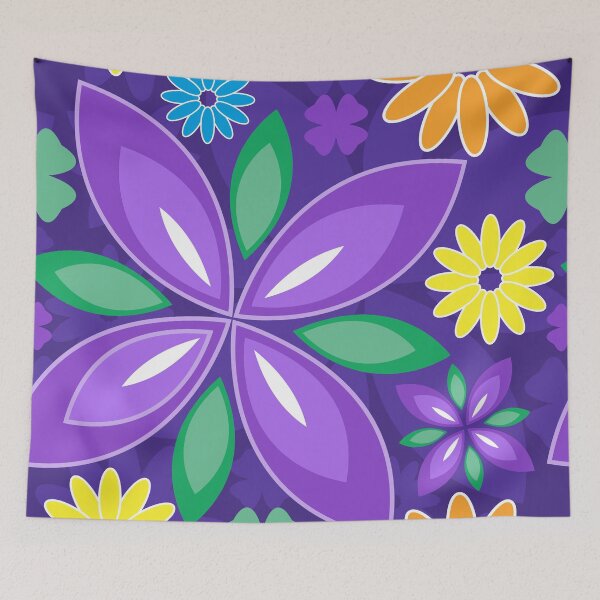 Item preview, Purple Flower Pattern designed and sold by Mark Zajac.