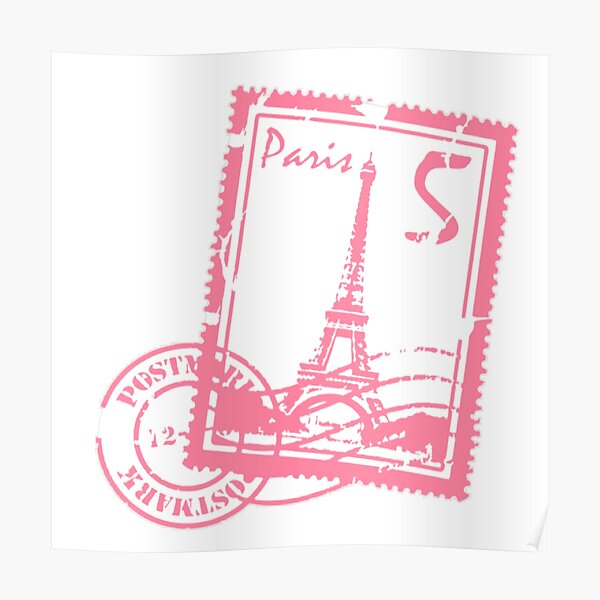 “Paris Passport Stamp” Poster by katiequinn1 | Redbubble
