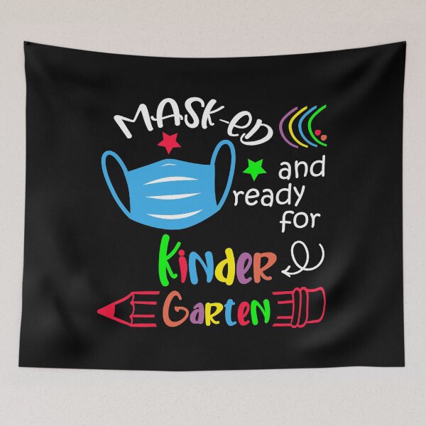 Item preview, Masked And Ready For Kindergarten designed and sold by yacine12353.