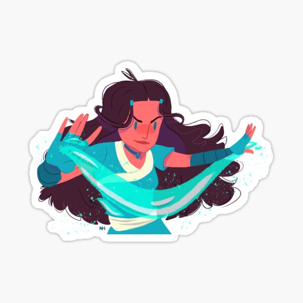 Vista previa del artículo con la obra «Katara», diseñado y vendido por GlitterNoot.