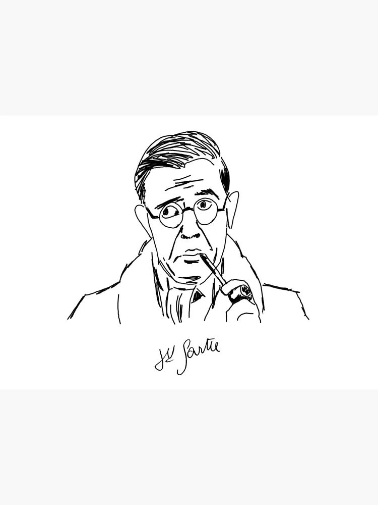 Jean Paul Sartre | Art Board Print