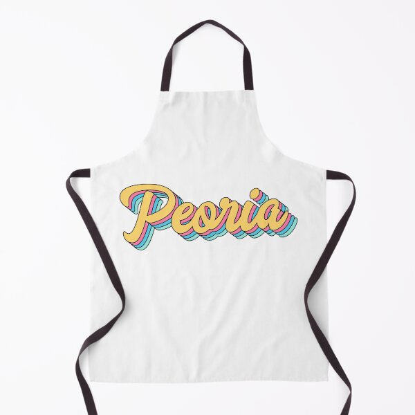 Item preview, Peoria Retro Yellow Script designed and sold by modeoftravel.