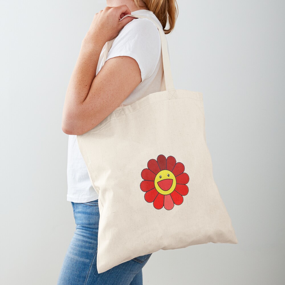 &quot;Takashi Murakami red ombré flower&quot; Tote Bag by ivallejo | Redbubble