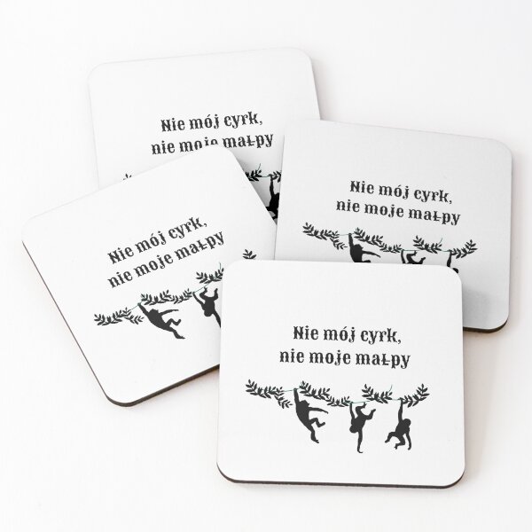 Item preview, Polish Monkeys: "Not My Circus, Not My Monkeys" in yellow designed and sold by TheresaSapphire.