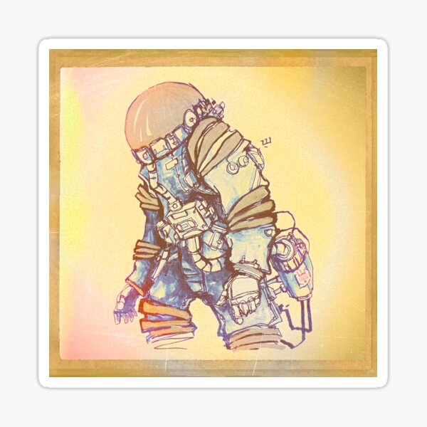 Space Man 04 Sticker