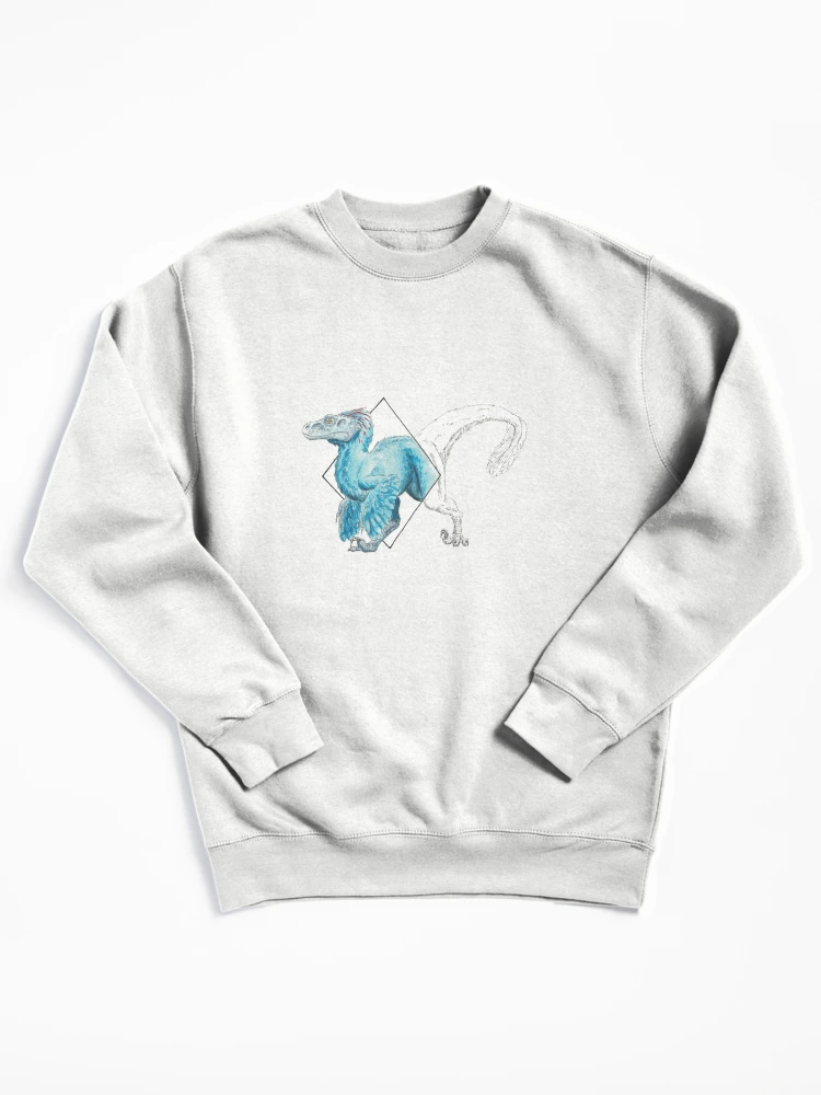 Aperçu 1 sur 6. Sweatshirt épais avec l'œuvre Diamond Raptor créée et vendue par WhiteThorneGoods.