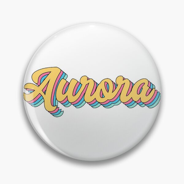 Item preview, Aurora Retro Yellow Script designed and sold by modeoftravel.